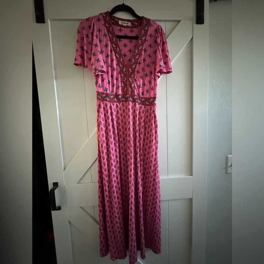 Boden Ellie Flutter Tea Dress Sz 4.Perfect for spring & summer.Very comfortable - Picture 5 of 6